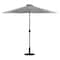Flash Furniture Gray 9 FT Umbrella and Black Cement Base, 2 PC Set GM-402003-UB19B-GY-GG - alternate 3
